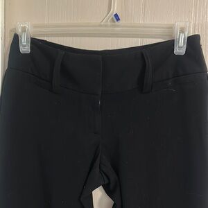 Black High-Waisted Wide Leg Dress Pants 5/6 Short Maurices